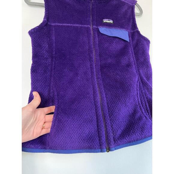 Patagonia Purple Soft Re-Tool Zipup Vest Sz S - Picture 5 of 6